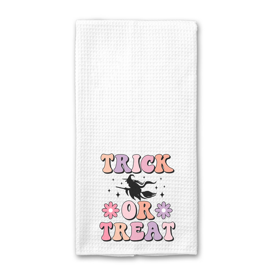 Retro Trick or Treat Kitchen Towel