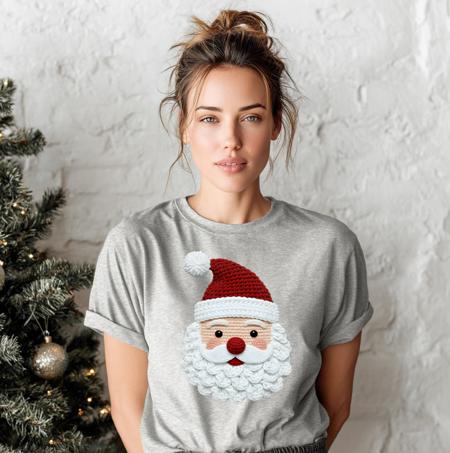 Crochet Santa Unisex T-shirt