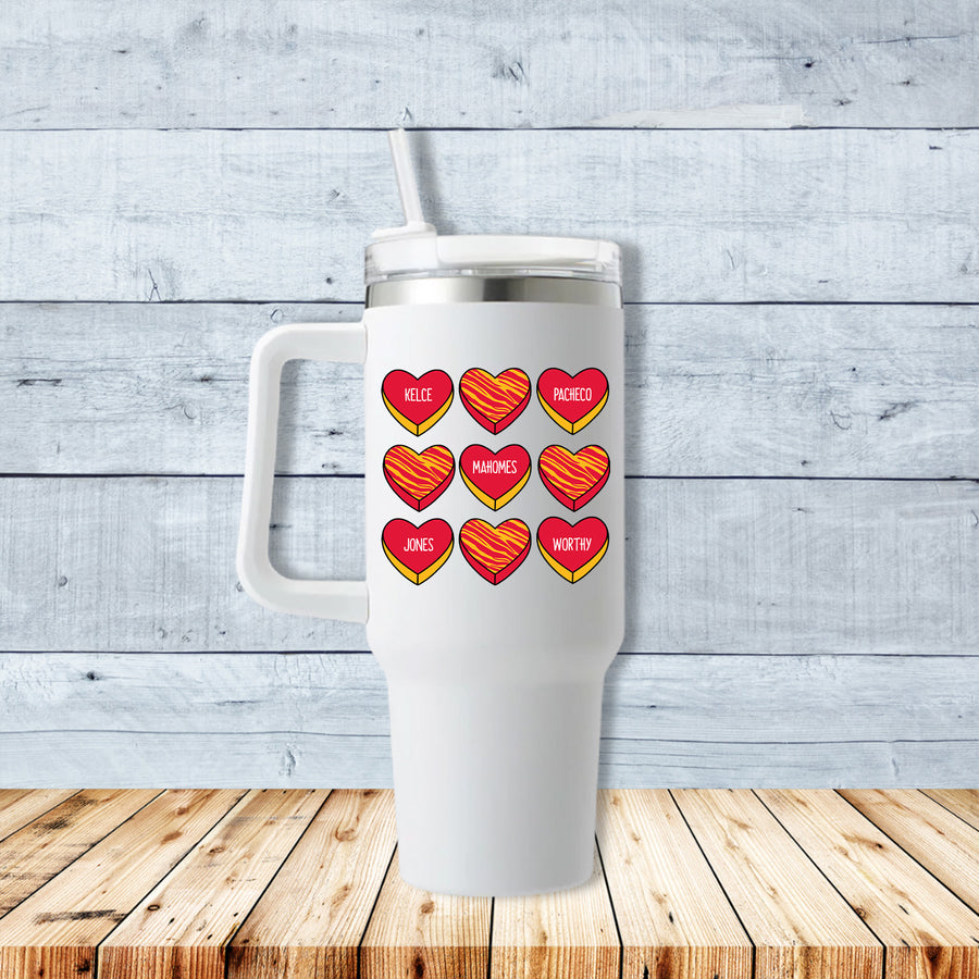 Kansas City Hearts 40oz Travel Mug