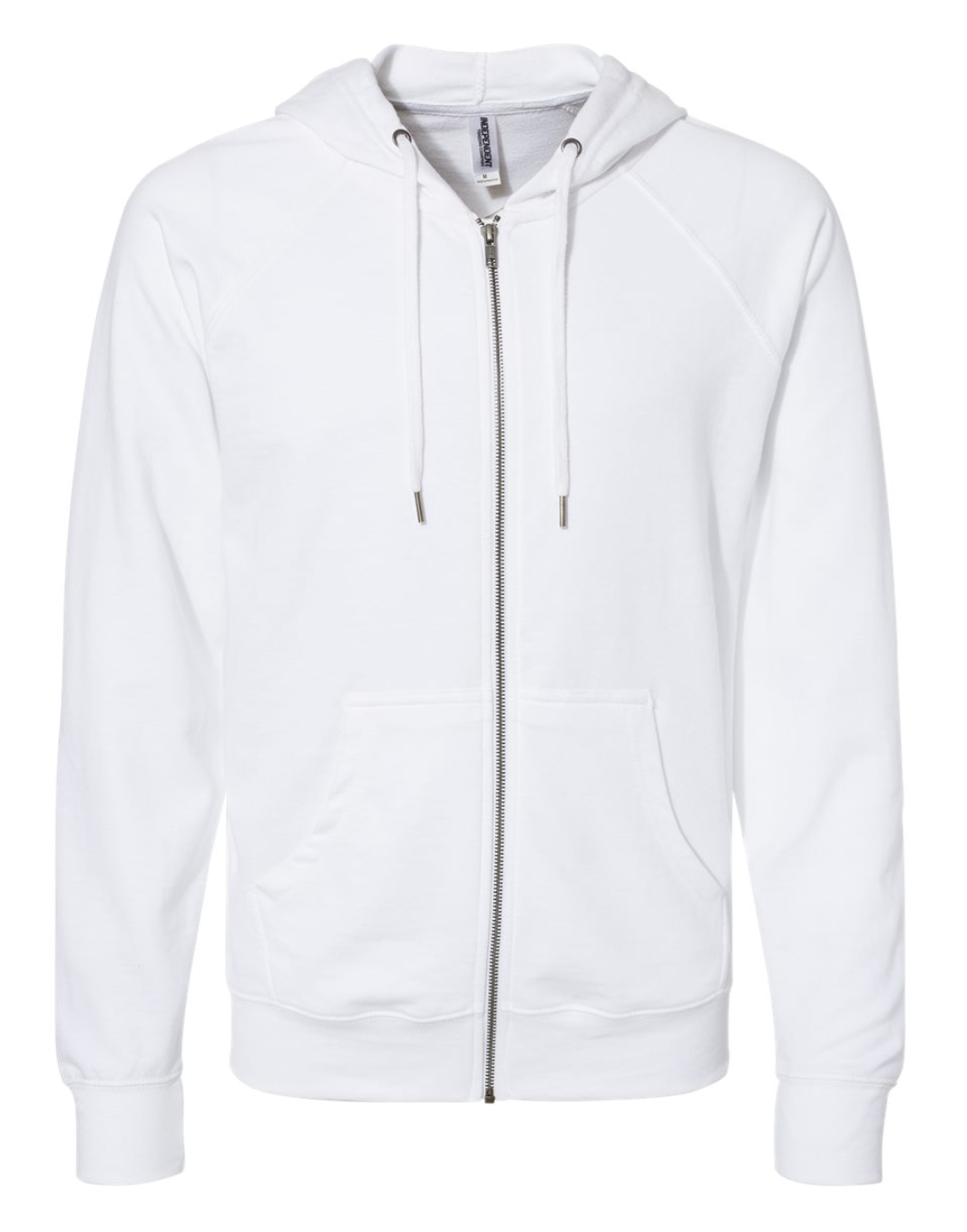 White lightweight zip up hoodie hotsell