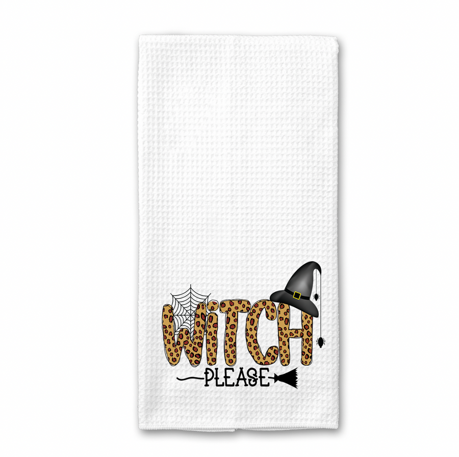 Leopard Witch Please Kitchen Towel