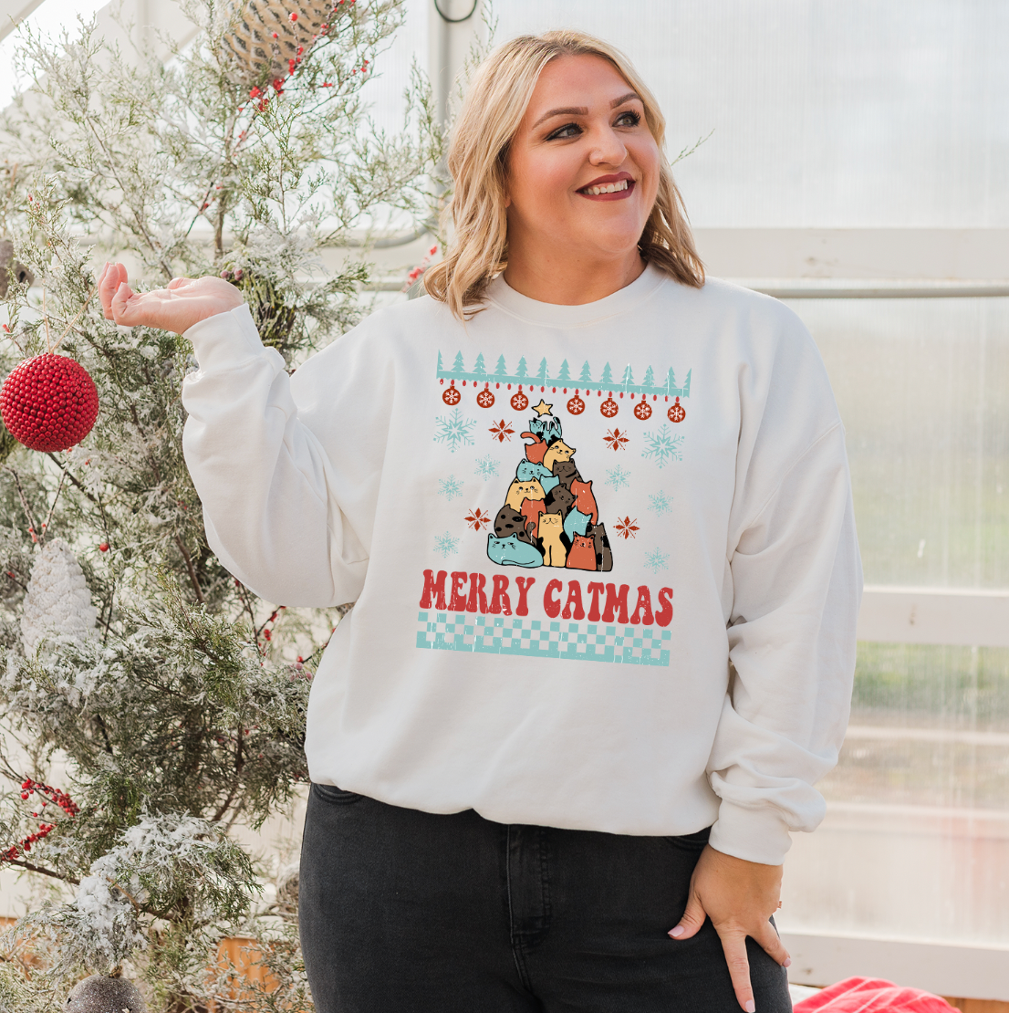 Merry discount catmas sweatshirt