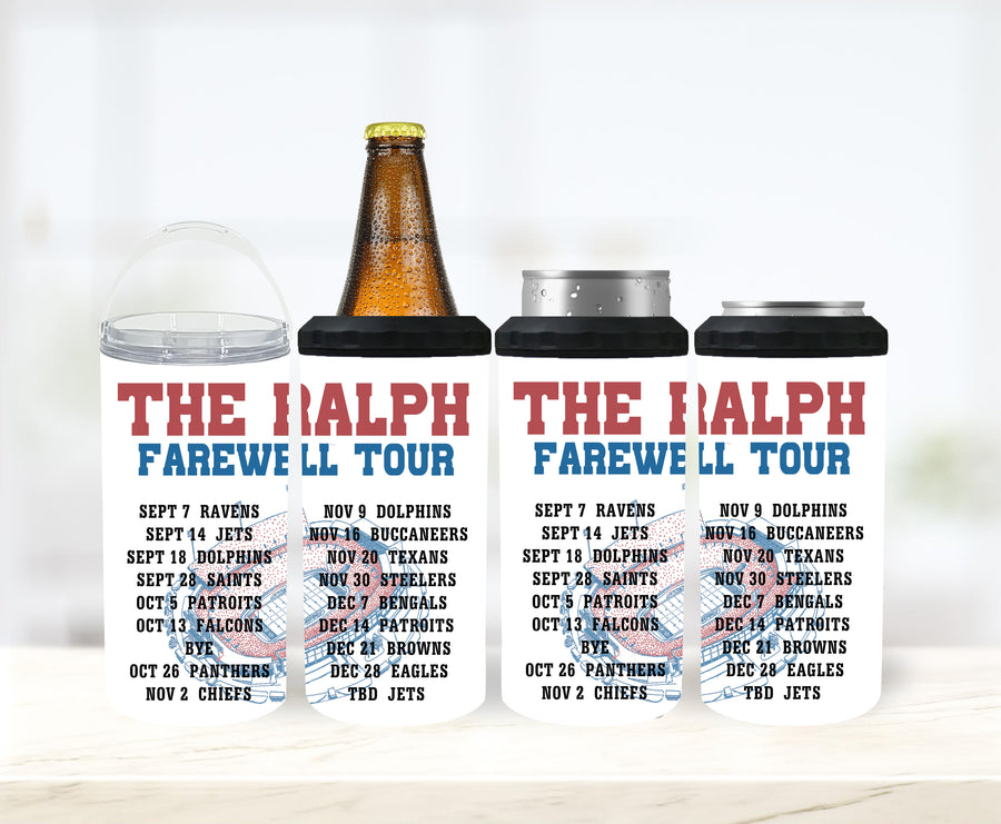 The Farewell Ralph Stadium Tour 4 in 1 Koozie & Tumbler
