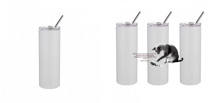 20oz Skinny Tumbler - Design Your Own (Full Print Option)