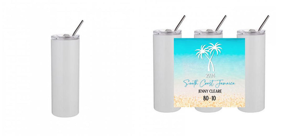 20oz Skinny Tumbler - Design Your Own (Full Print Option)