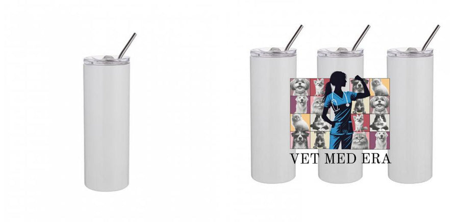 20oz Skinny Tumbler - Design Your Own (Full Print Option)