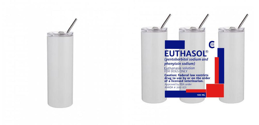 20oz Skinny Tumbler - Design Your Own (Full Print Option)