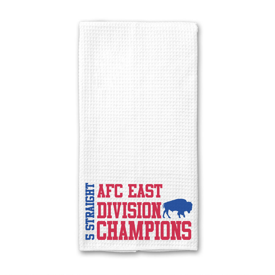 5 Straight Division Champions  Waffle Weave Towel