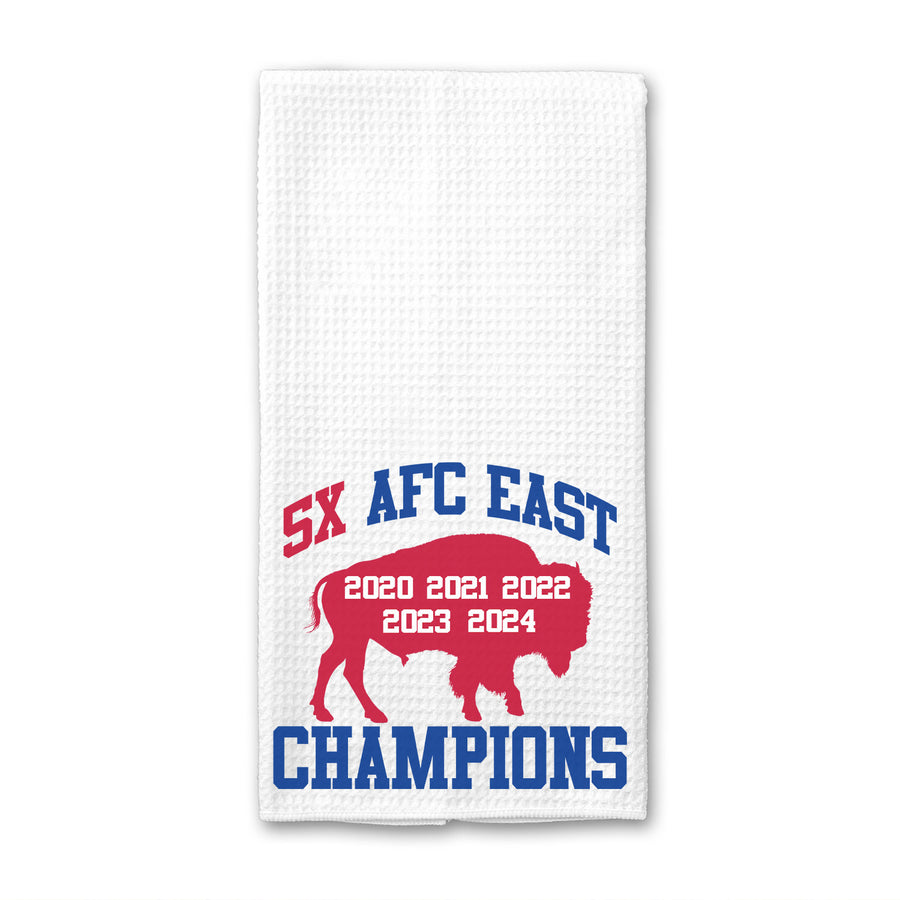 5x Champs Buffalo Waffle Weave Towel