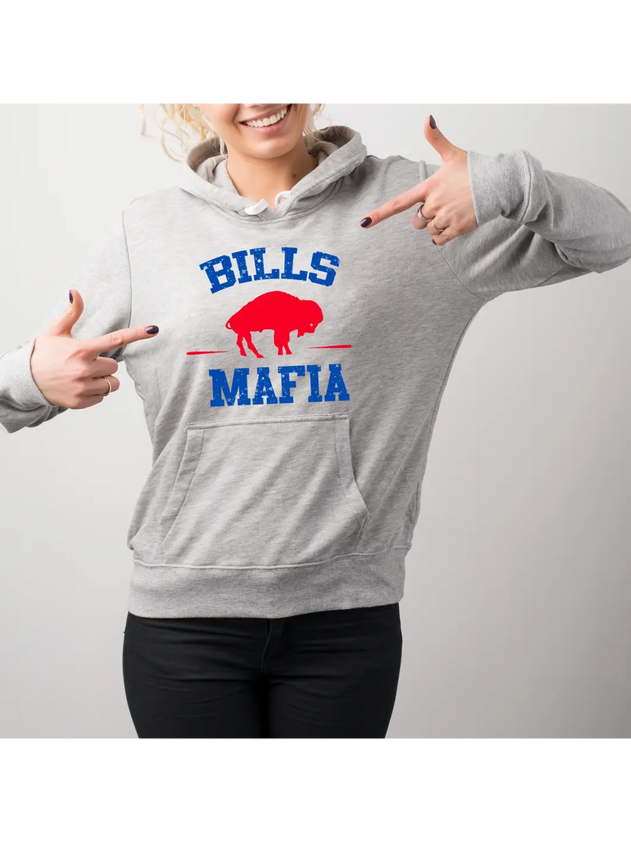 Retro Buffalo Mafia Unisex Fleece Hoodie