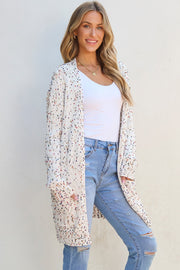 Open Front Long Sleeve Cardigan