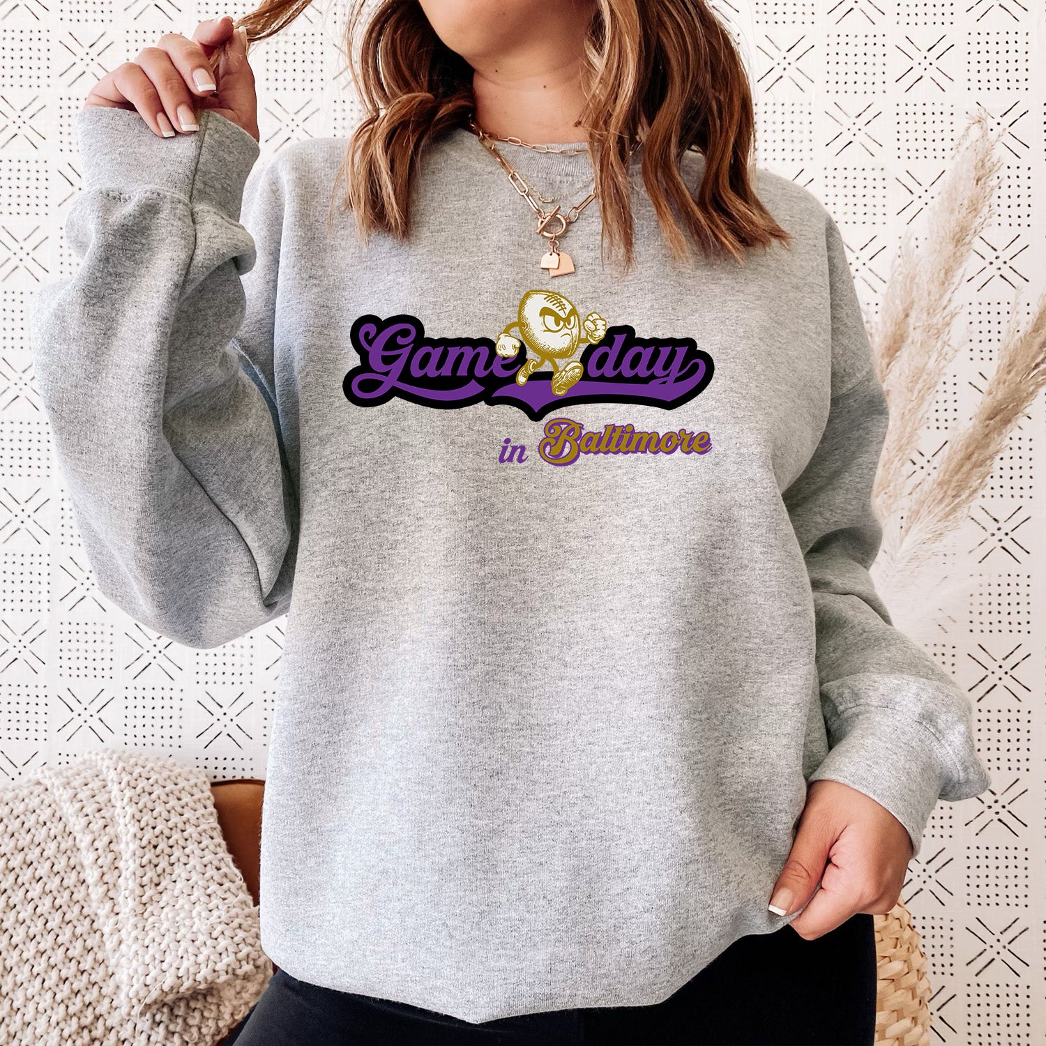 Game Day In Baltimore Football Unisex Sweatshirt