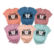 Baseball Mom Coquette Bow Unisex T-shirt