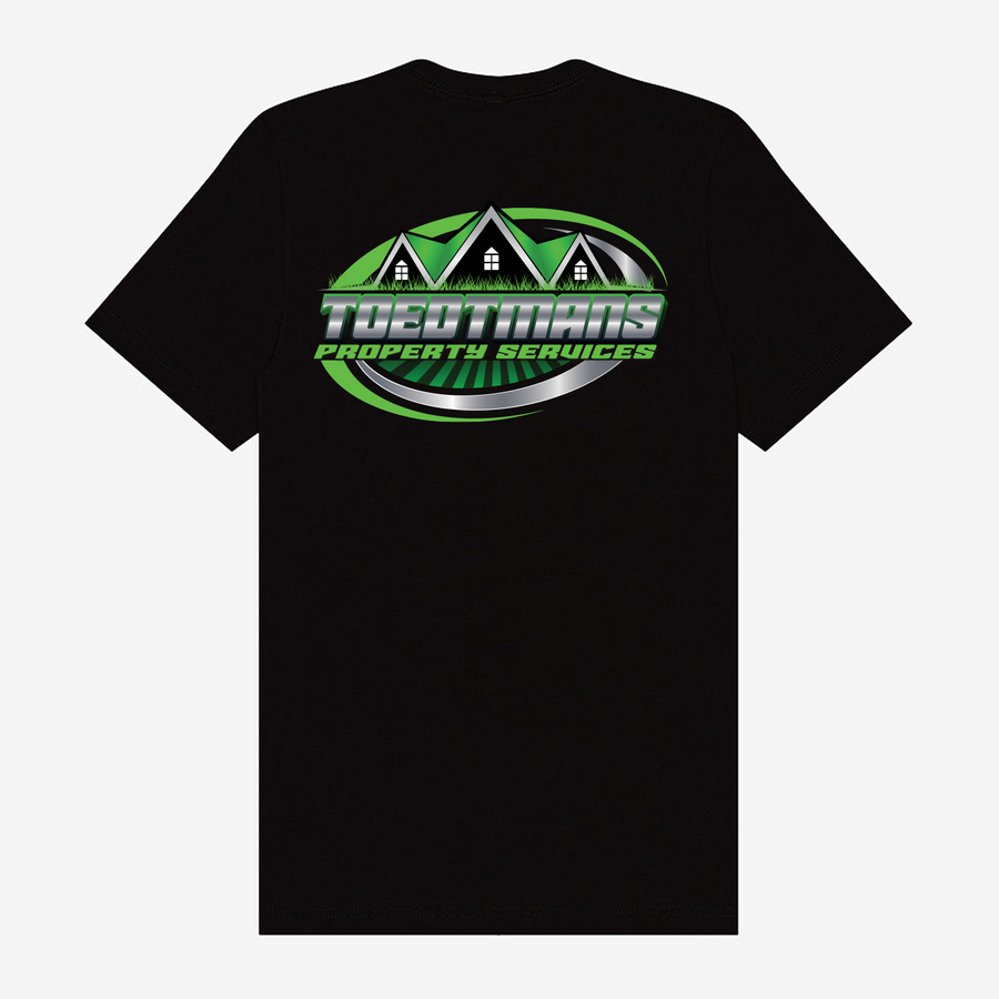 Toedtmans Property Services Pocket & Back Print Unisex T-shirt