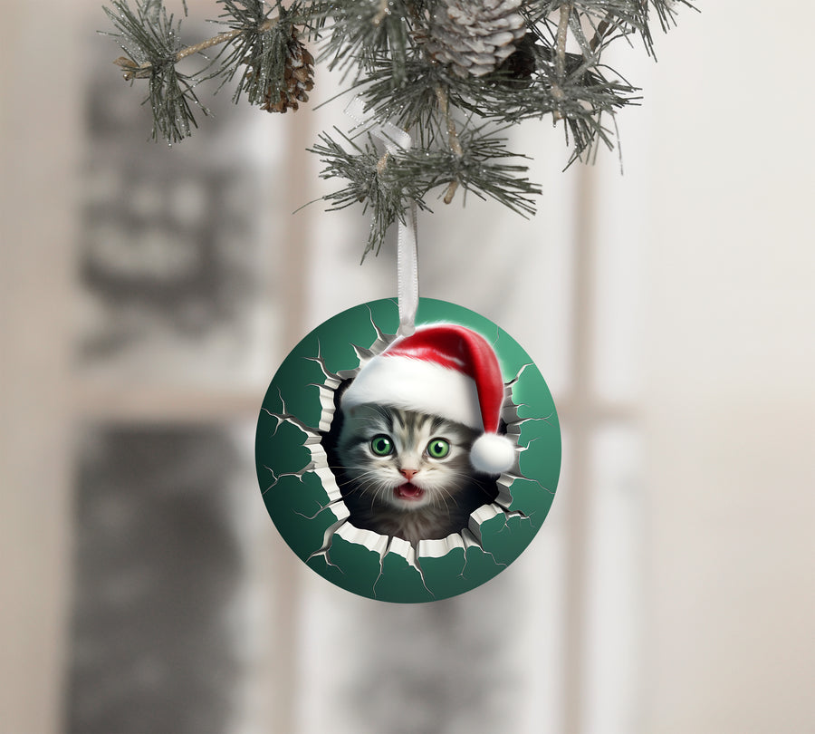 Broken Kitten Ornament