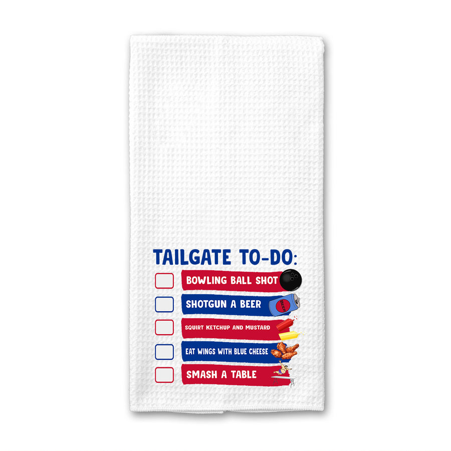 Buffalo Tailgate To Do List Waffle Weave Towel