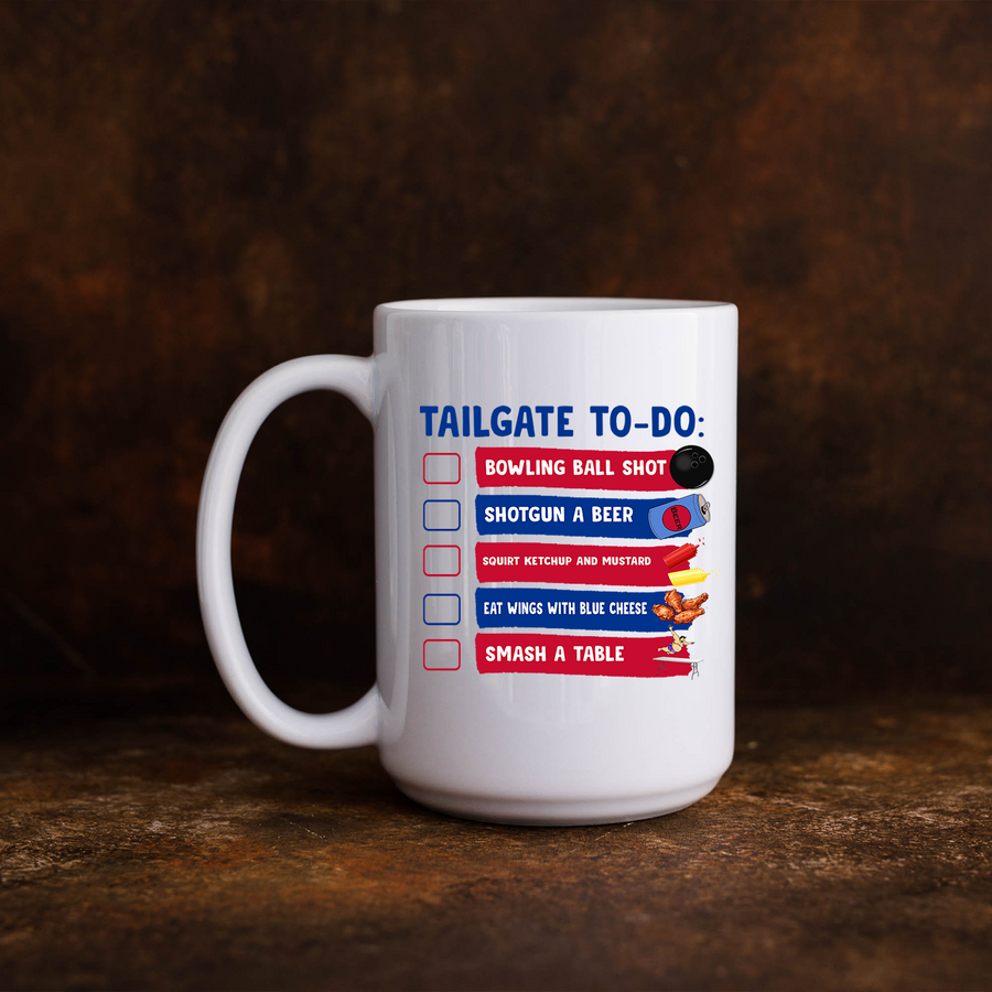 Buffalo Tailgate To Do List 15oz Mug