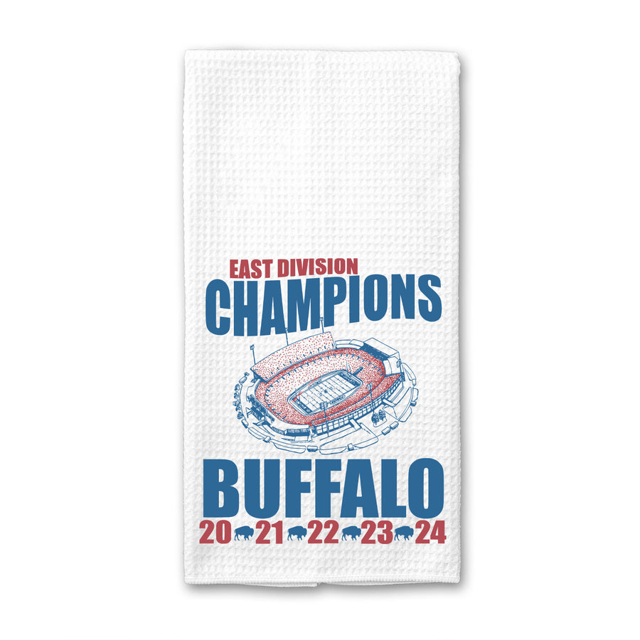 Buffalo Champions 5 Years Stadium Vintage Colors Waffle Weave Towel