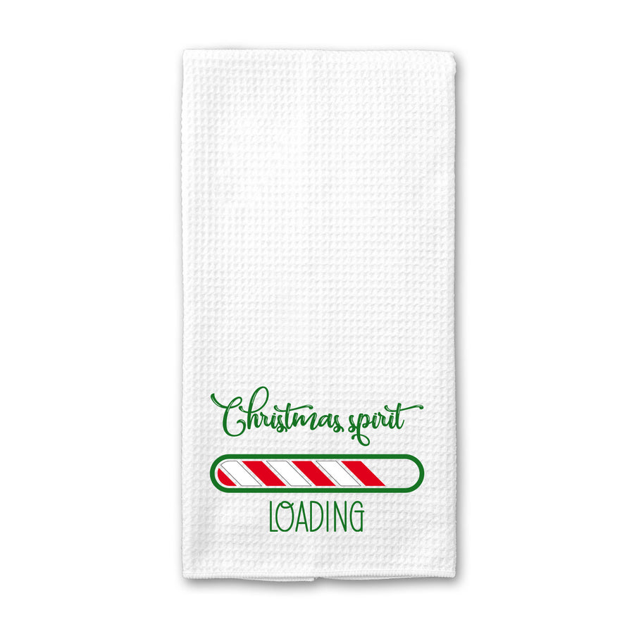 Christmas Spirit Loading Kitchen Towel