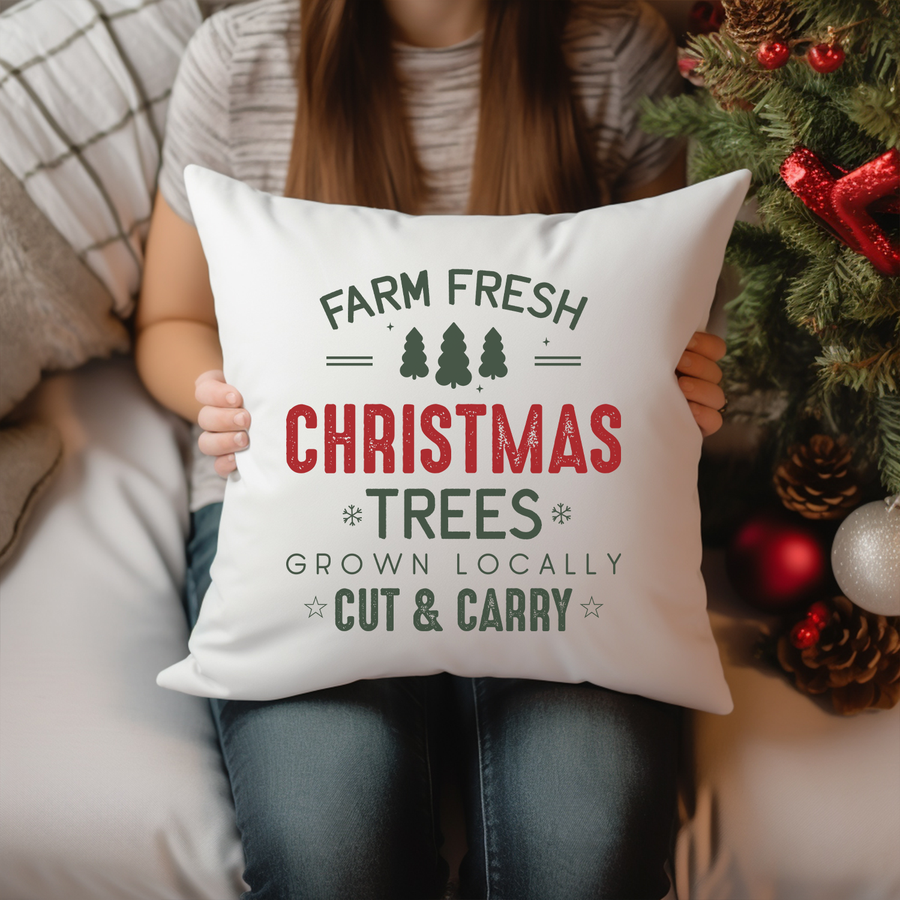 Farm Fresh Trees Pillow Case