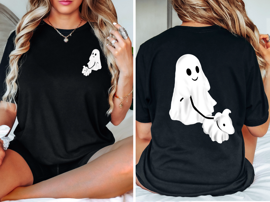 Ghost Dog - Front Left Pocket and Back Print Unisex T-shirt