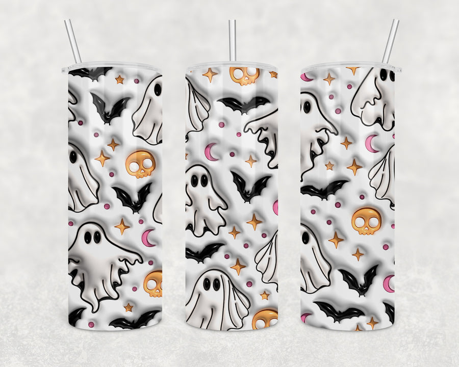 Inflated Effect  Ghosts 20oz Skinny Tumbler