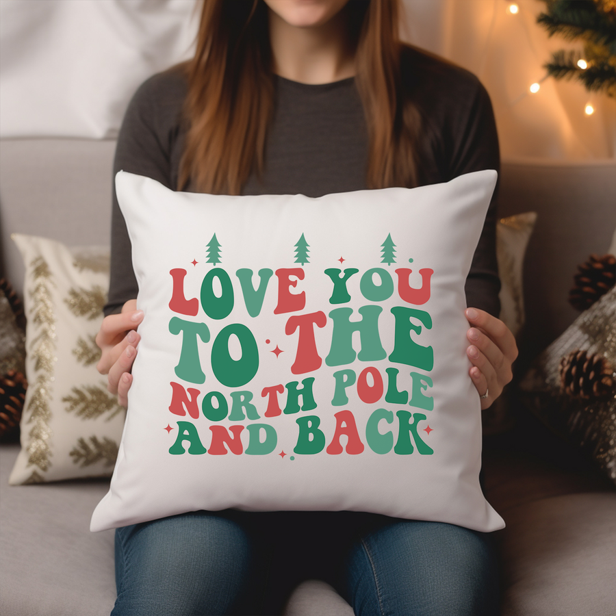 Love You to the North Pole Pillow Case
