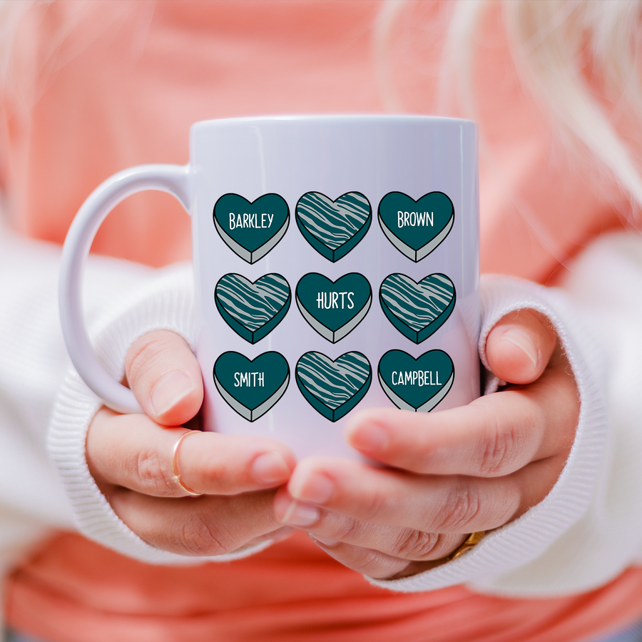 Eagles Candy Hearts 15oz Mug