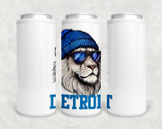 Detroit Beanie Lion Can Cooler