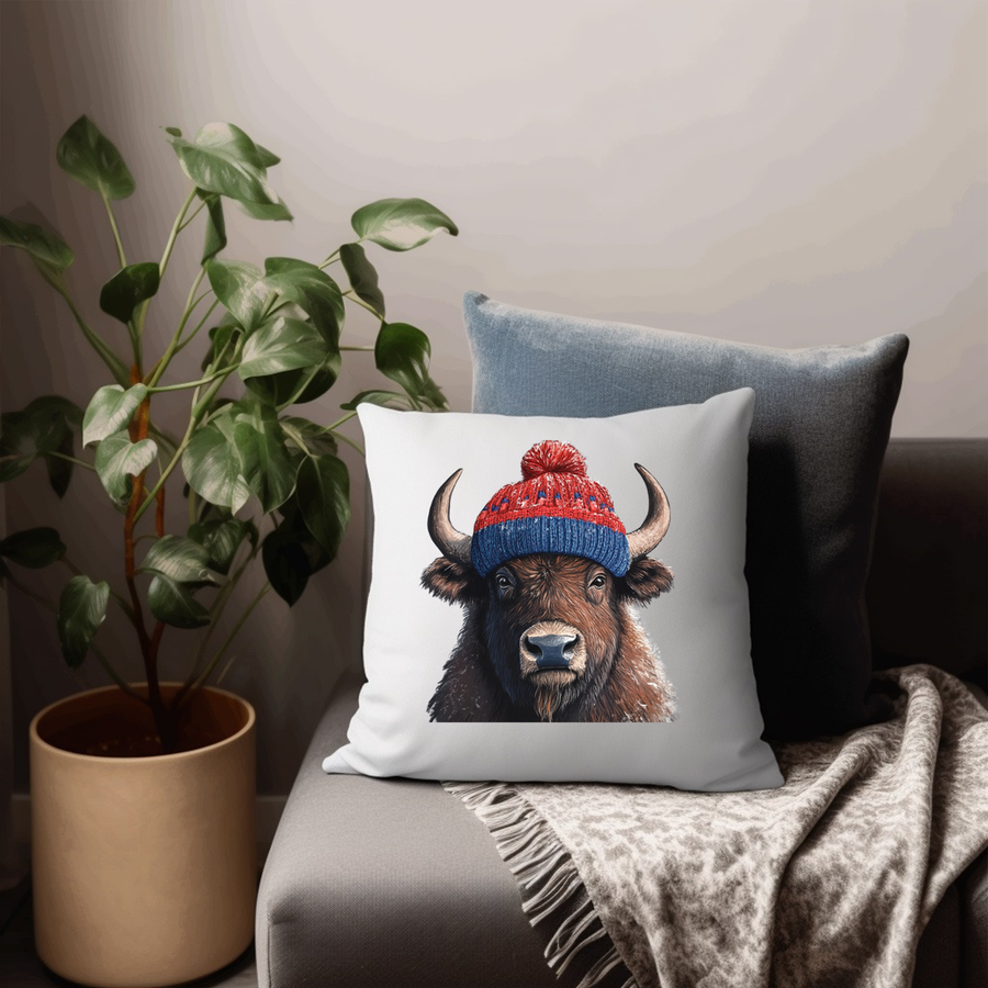 Winter Buffalo Pillow Case