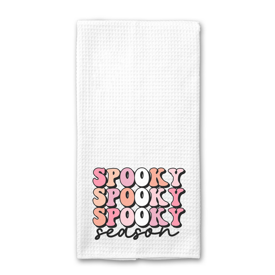 Retro Spooky Season Kitchen Towel