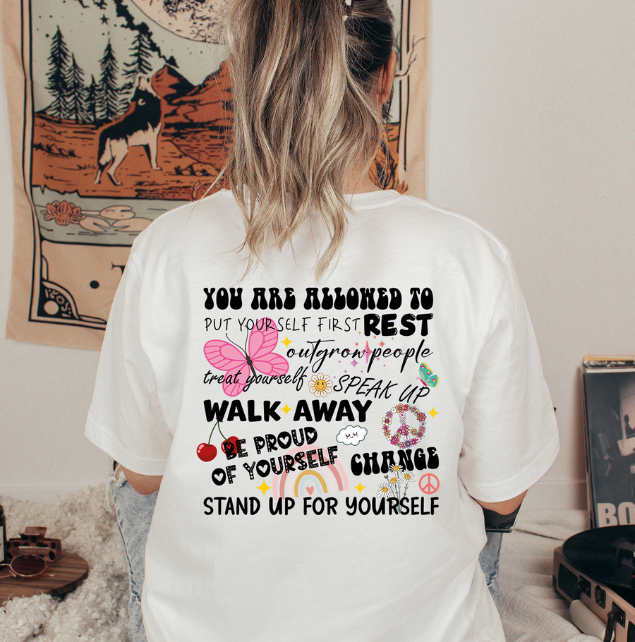 You Are Allowed Unisex T-shirt - Back Print