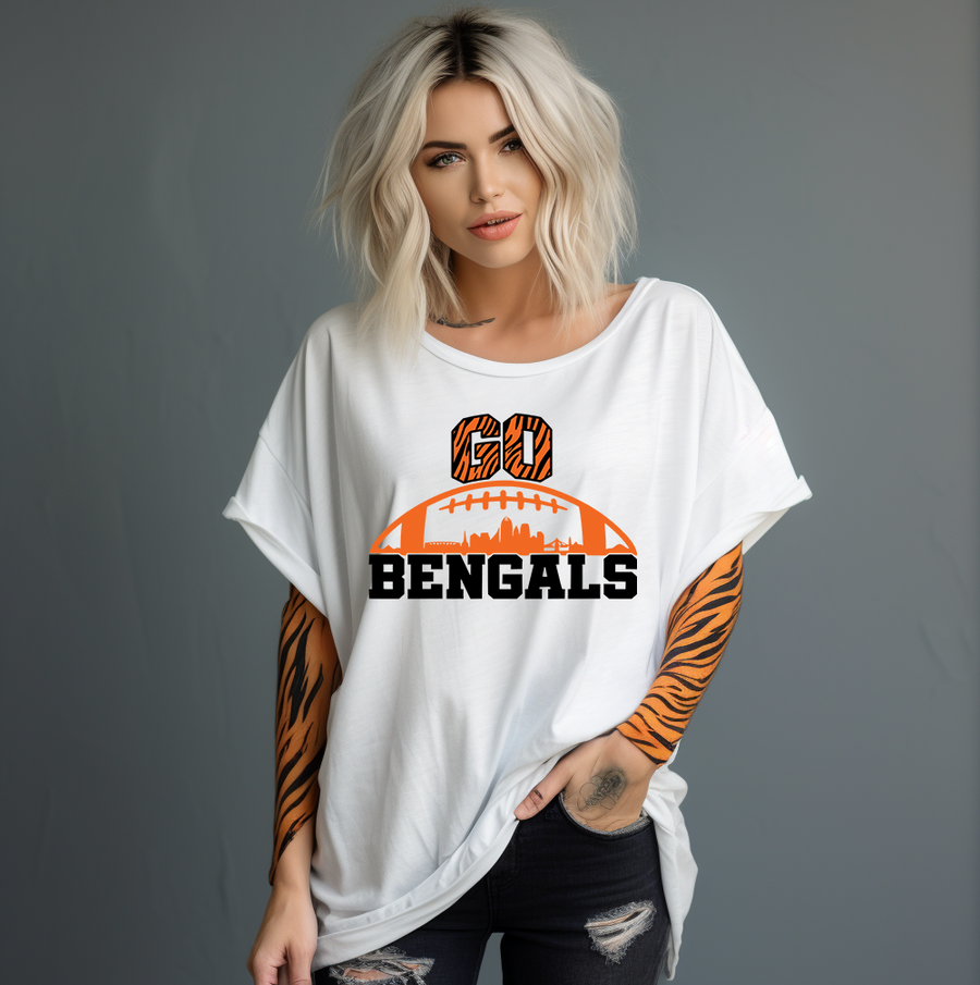 Go Bengals Stripe Unisex T-shirt