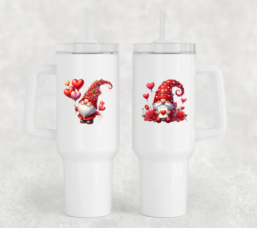 Valentine Gnome 40oz Travel Mug