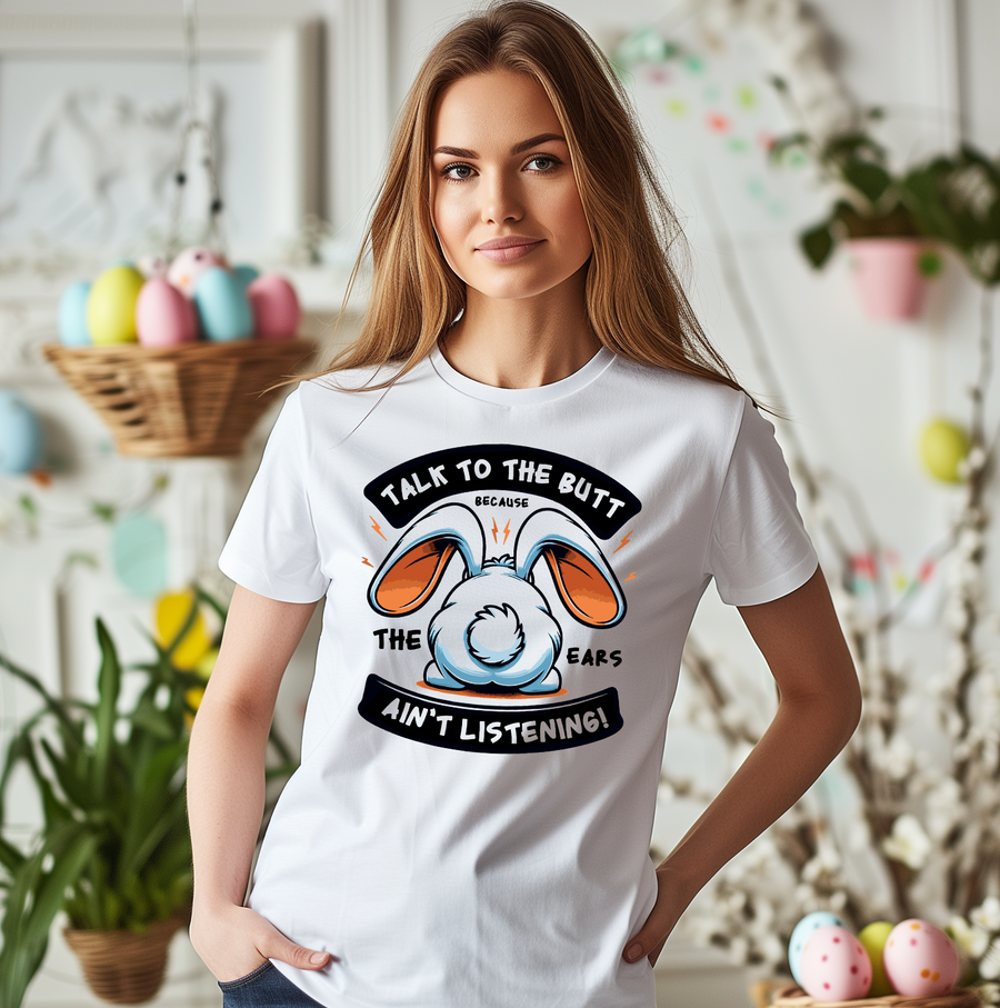 Talk to the Butt Rabbit Unisex T-shirt