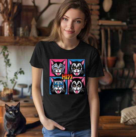 Funny Cat Hiss Unisex T-shirt