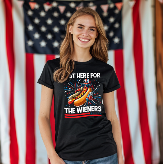 Just Here For The Wieners Unisex T-shirt