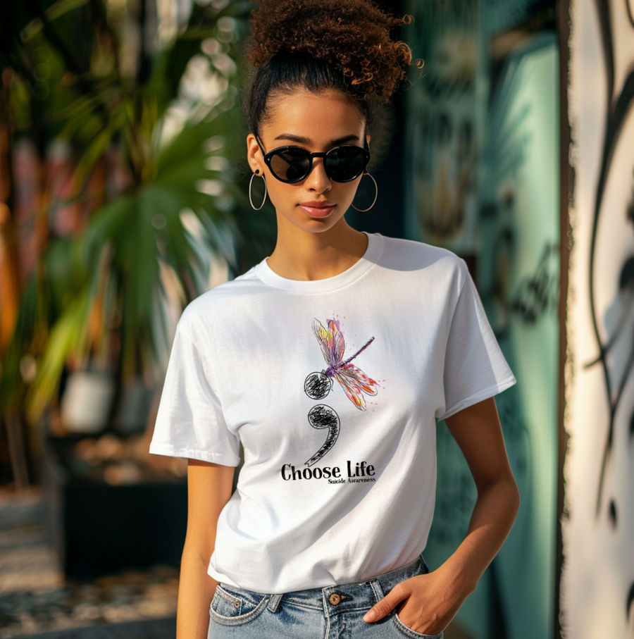 Butterfly Choose Life Unisex T-shirt