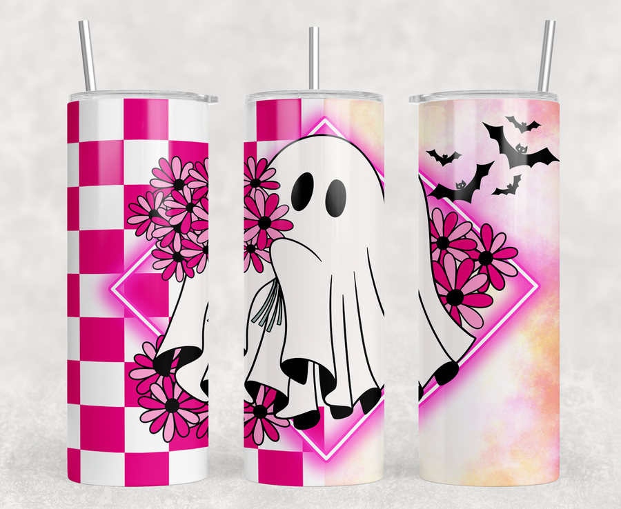 Retro Ghost 20oz Skinny Tumbler