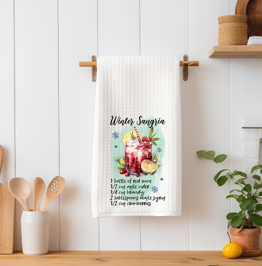 Winter Sangria Kitchen Towel