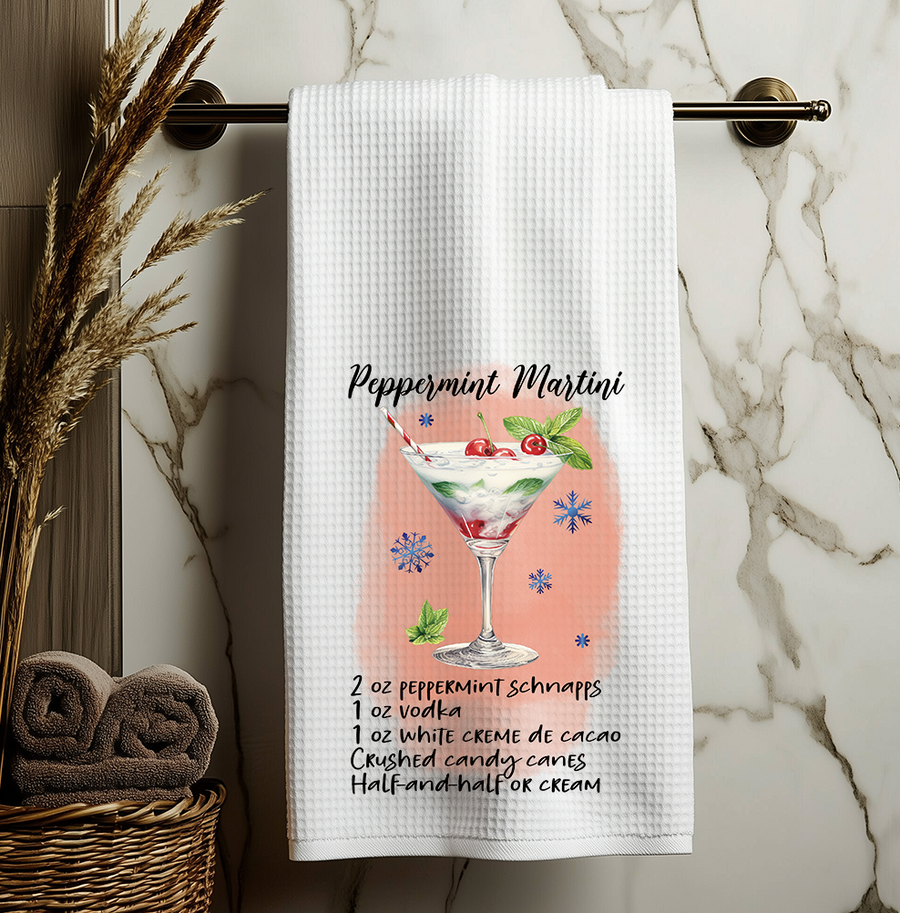 Peppermint Martini Kitchen Towel