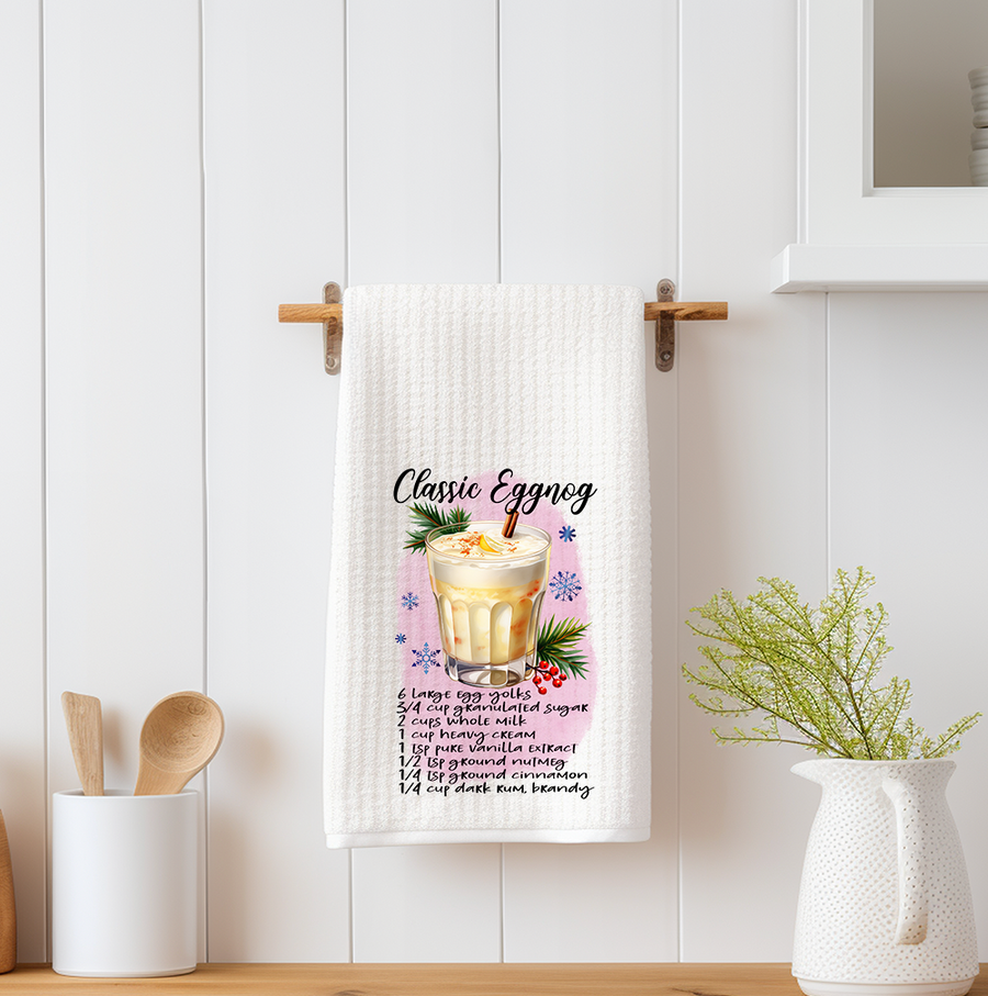 Classic Eggnog Kitchen Towel