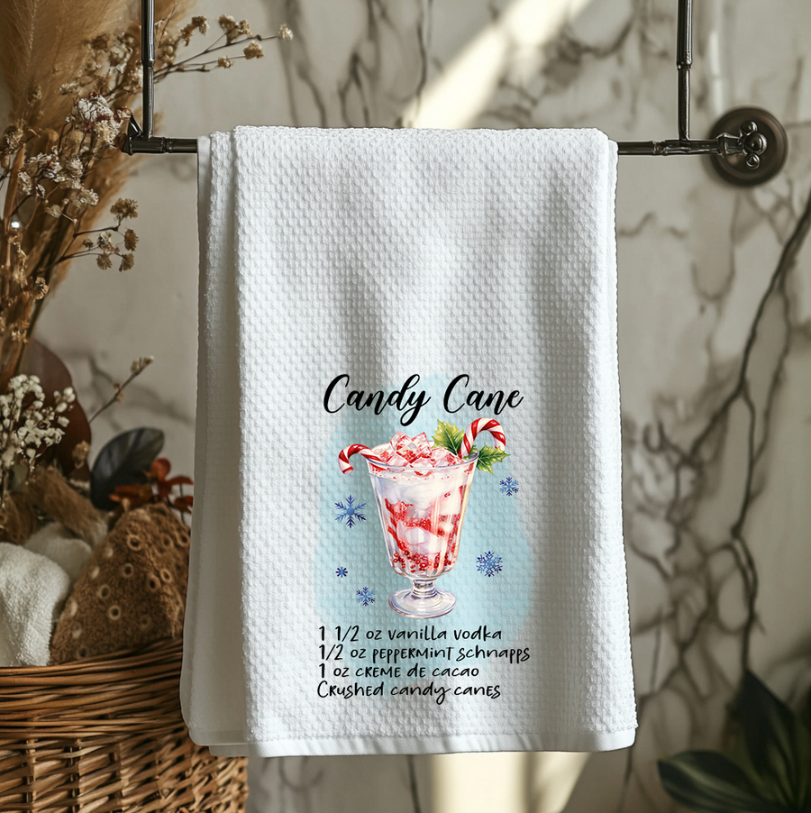 Candy Cane Kitchen Towel