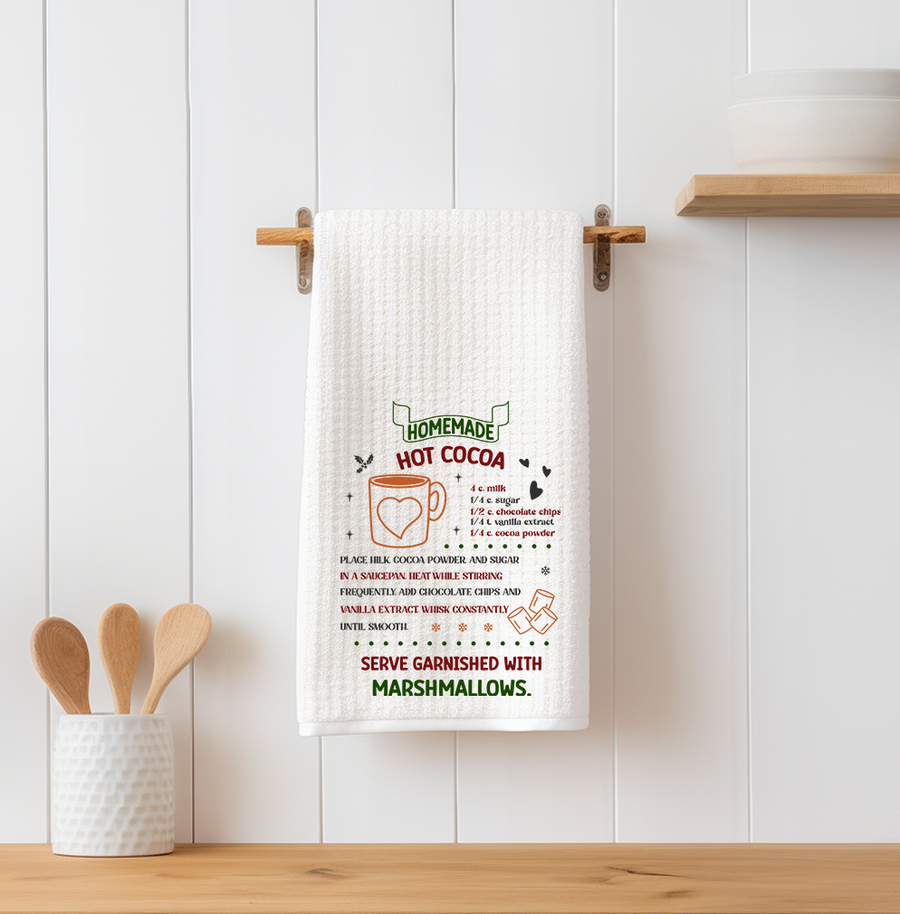 Homemade Hot Cocoa Kitchen Towel