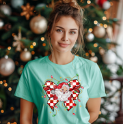 Retro Santa Bow Unisex T-shirt