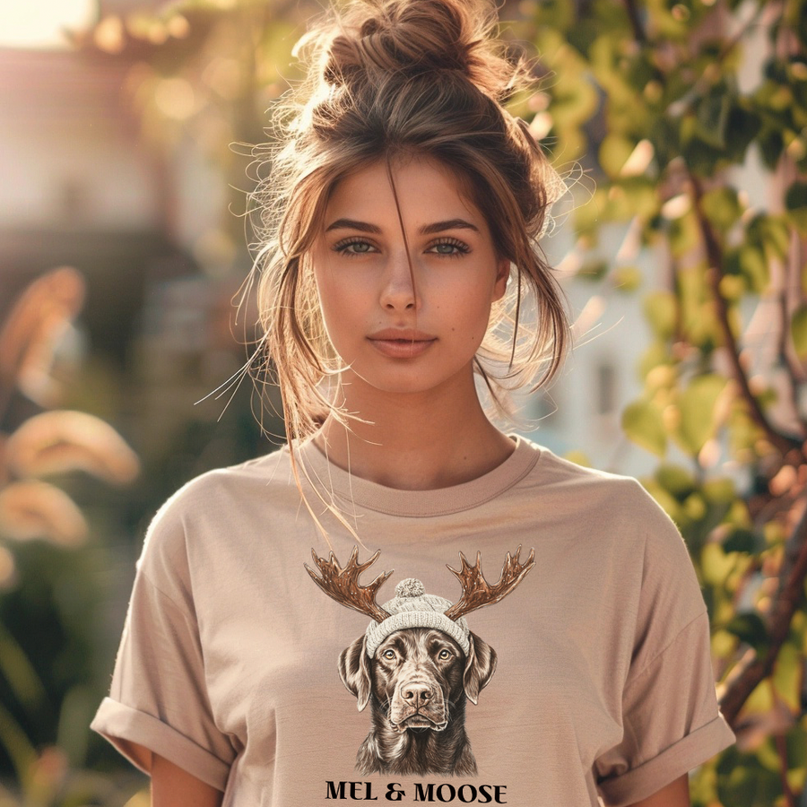 Mel and Moose Antlers Unisex T-shirt