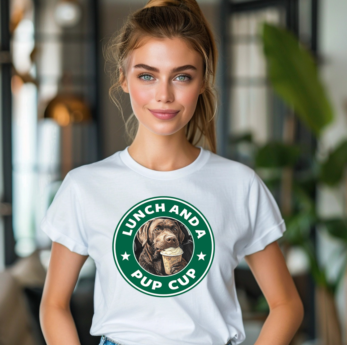 Lunch And A Pup Cup Unisex T-shirt
