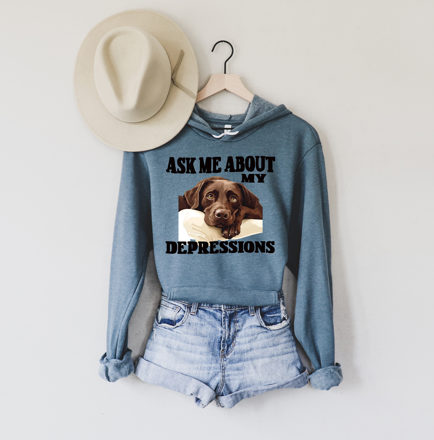 Ask Me About My Depressions Fleece Hoodie