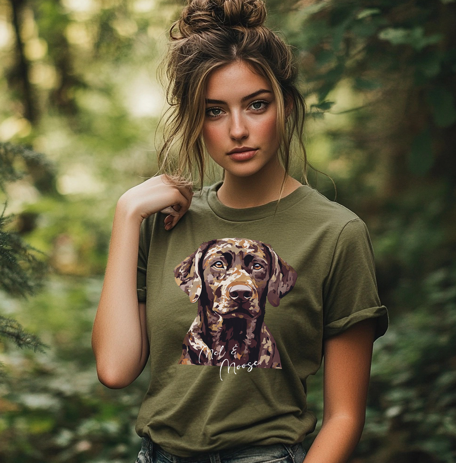 Camo Dog Unisex T-shirt