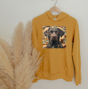 Moose in Camo Fleece Hoodie
